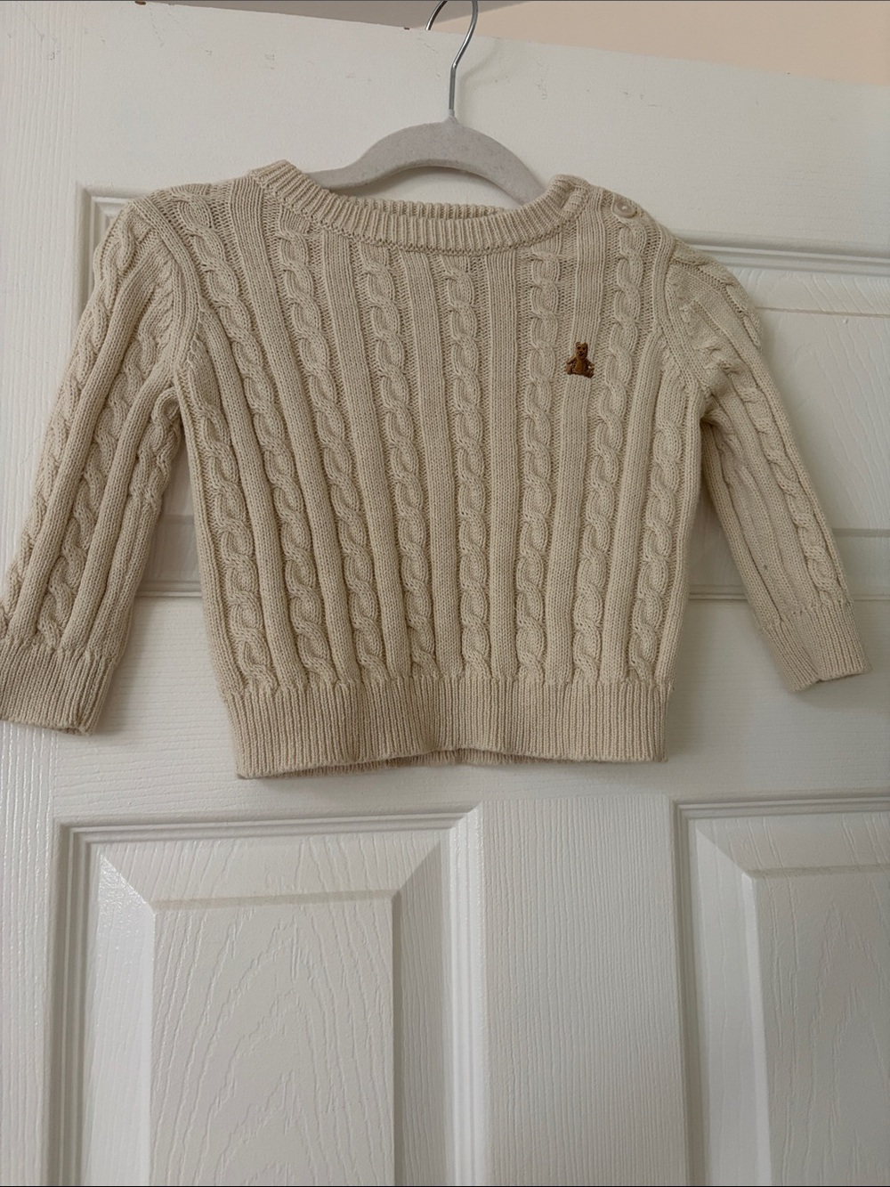 BabyGap Cream Cable Knit Sweater